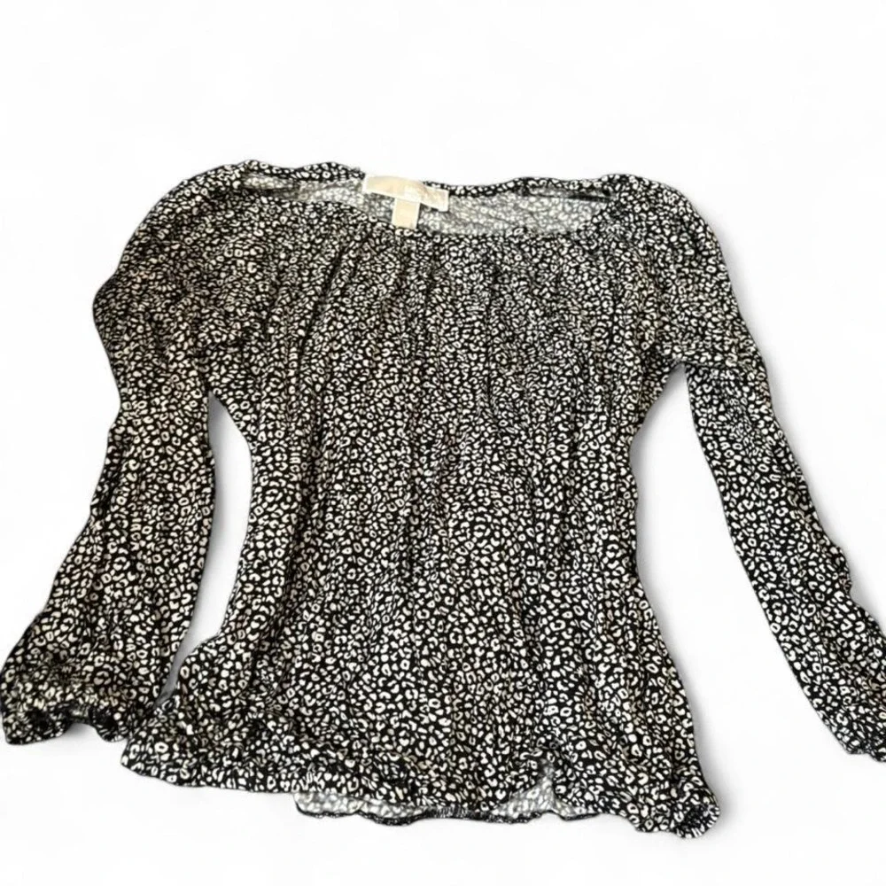 Micheal Kors‎ Leopard print blouse Y2k